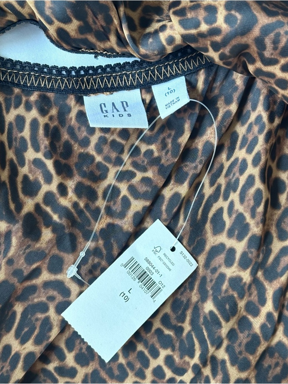 NWT Girl’s Gap Leopard Print A-Line Skirt - Picture 3 of 4
